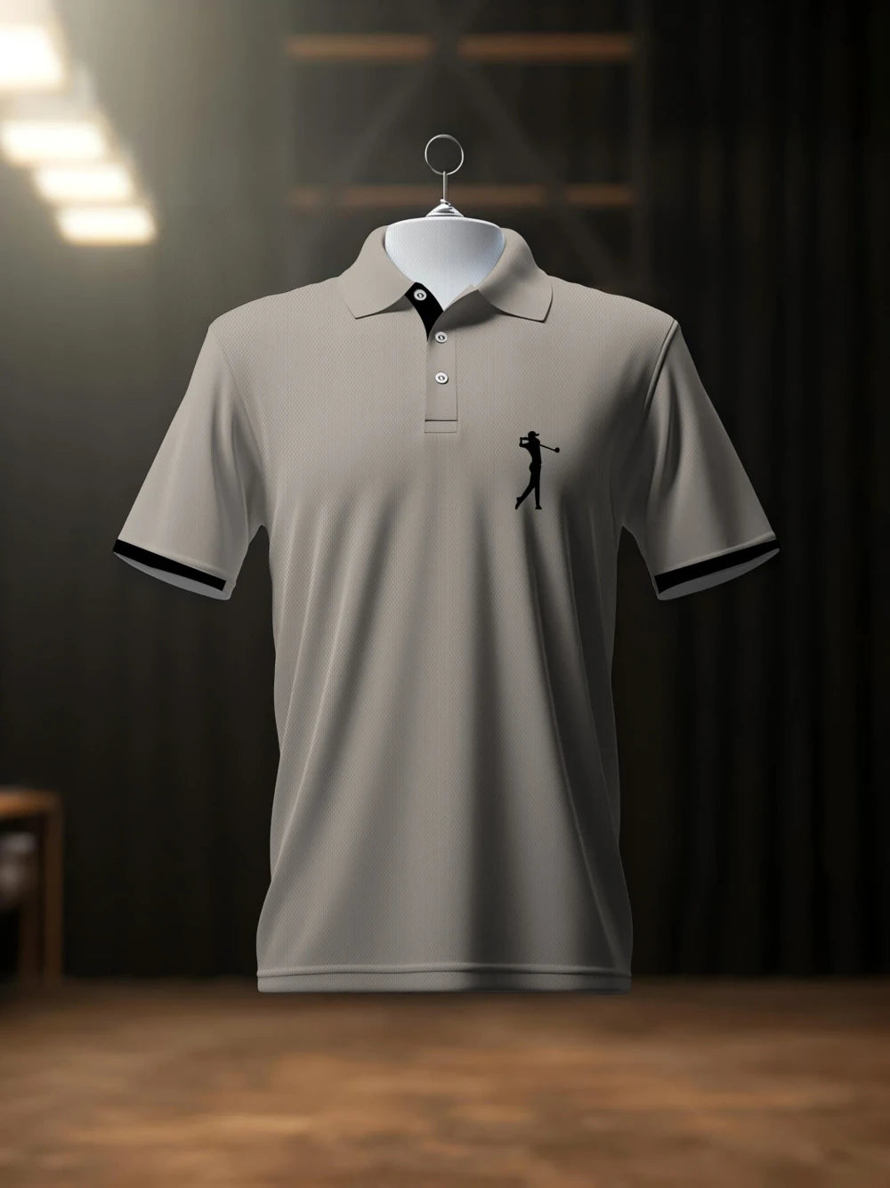 Mens Digital Print Golf Polo
